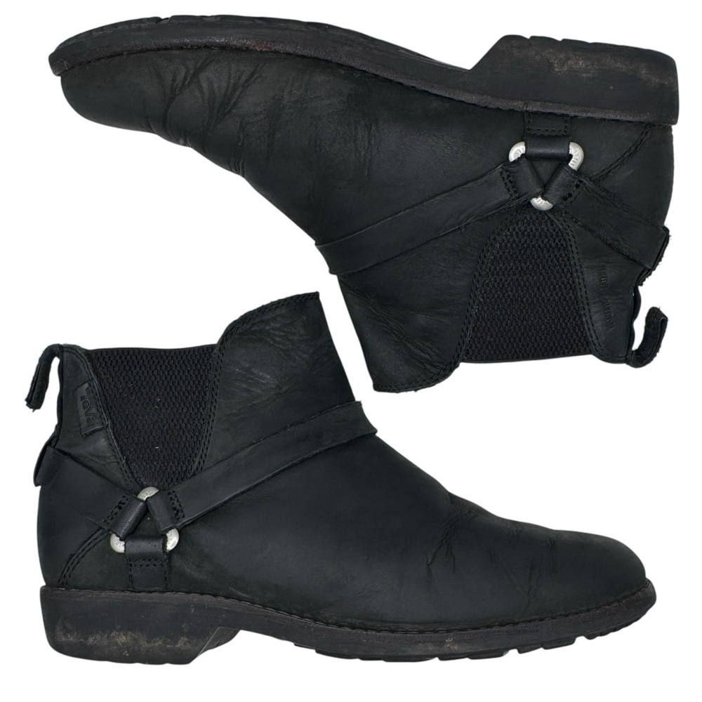 Teva Women's Black Ankle Boots - Size 7 - Picture 2 of 9
